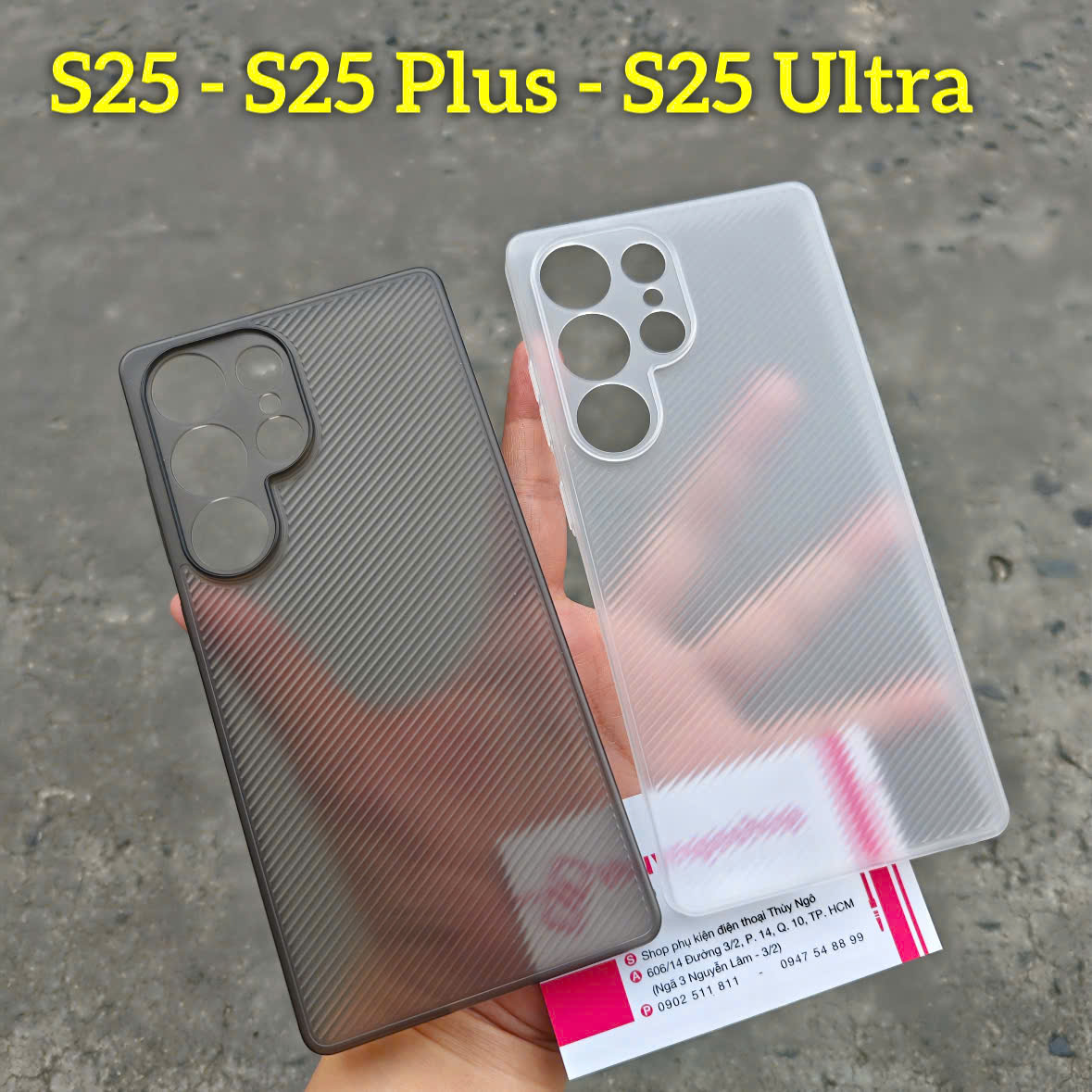 Ốp lưng nhựa cứng mỏng chống trơn trượt Samsung S25 Ultra