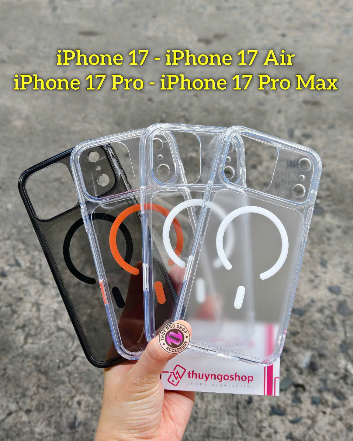 Ốp lưng chống sốc tích hợp nút Camera Control iPhone 17 Pro Max