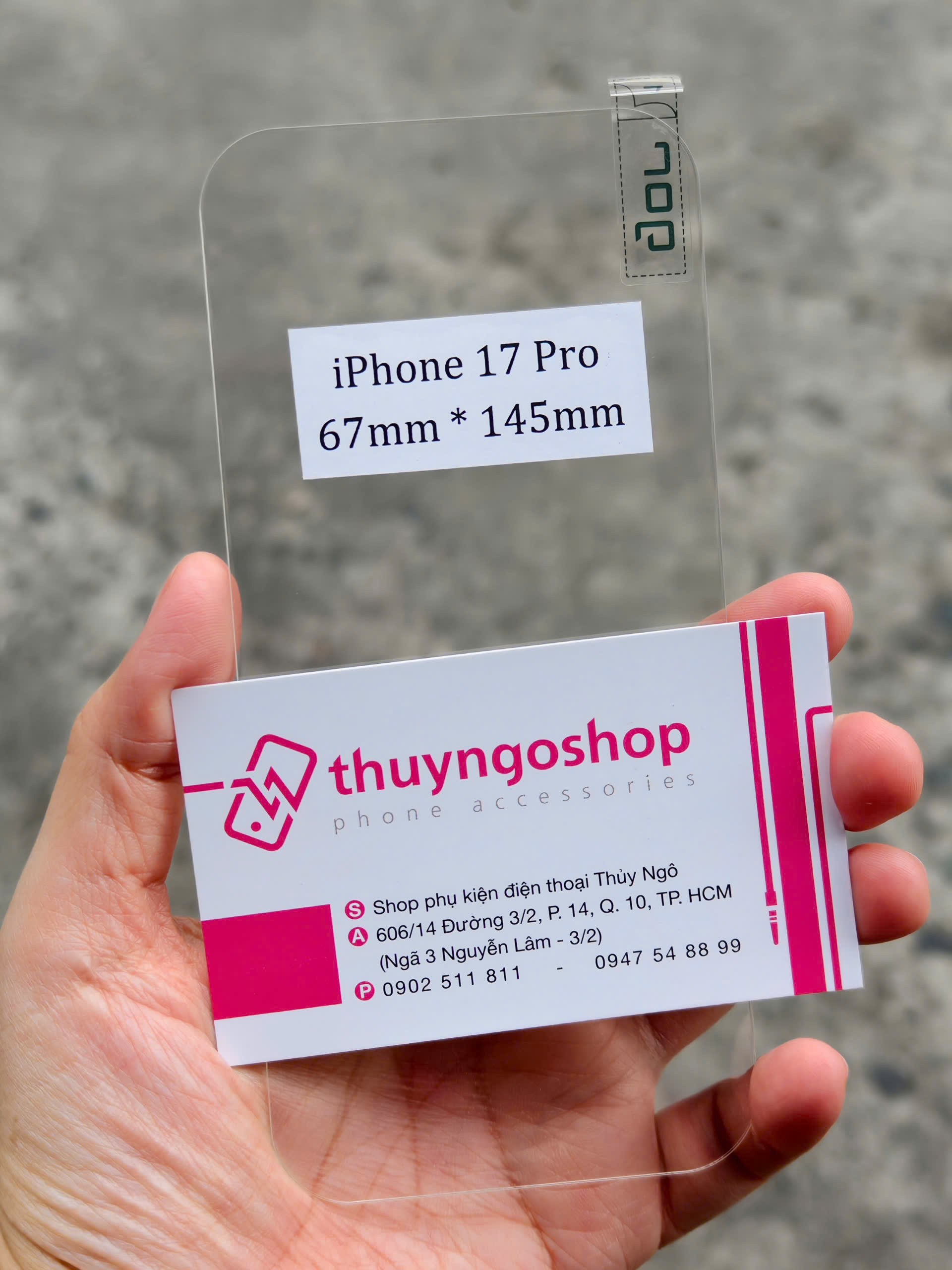 Kính cường lực GOR iPhone 17 Pro