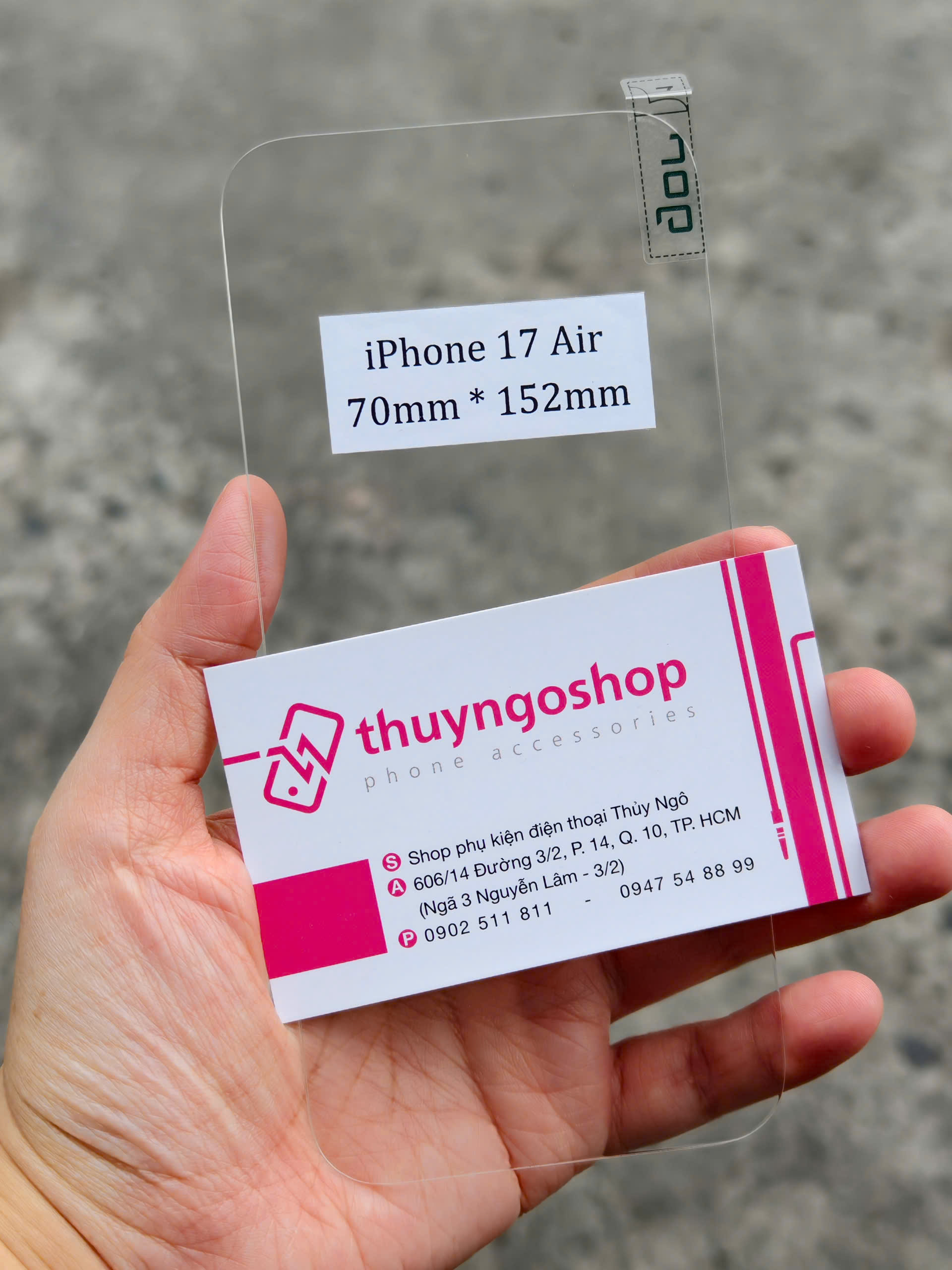 Kính cường lực GOR iPhone 17 Air