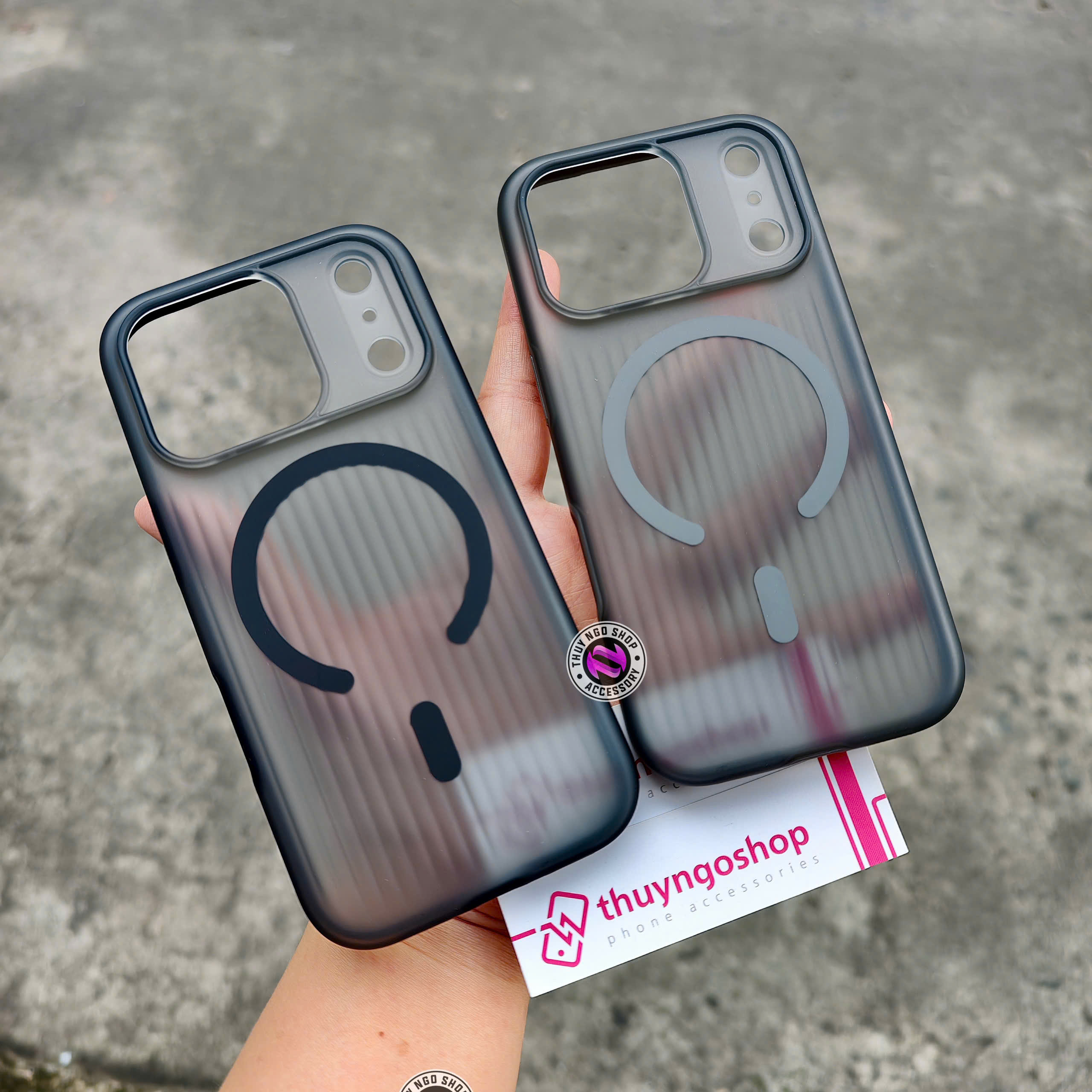 Ốp lưng sọc chống trơn trượt iPhone 17 Pro