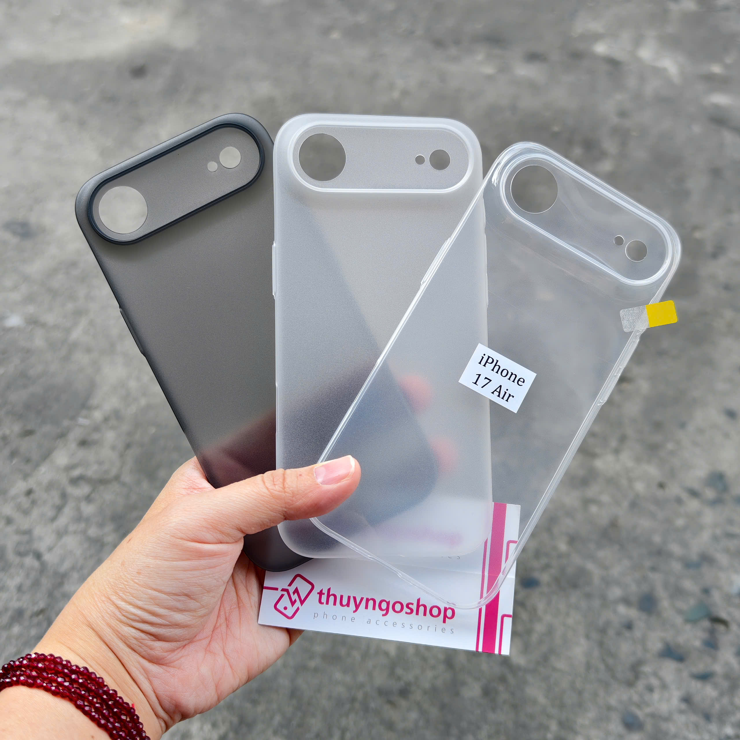 Ốp lưng nhám siêu mỏng full camera iPhone 17 Air