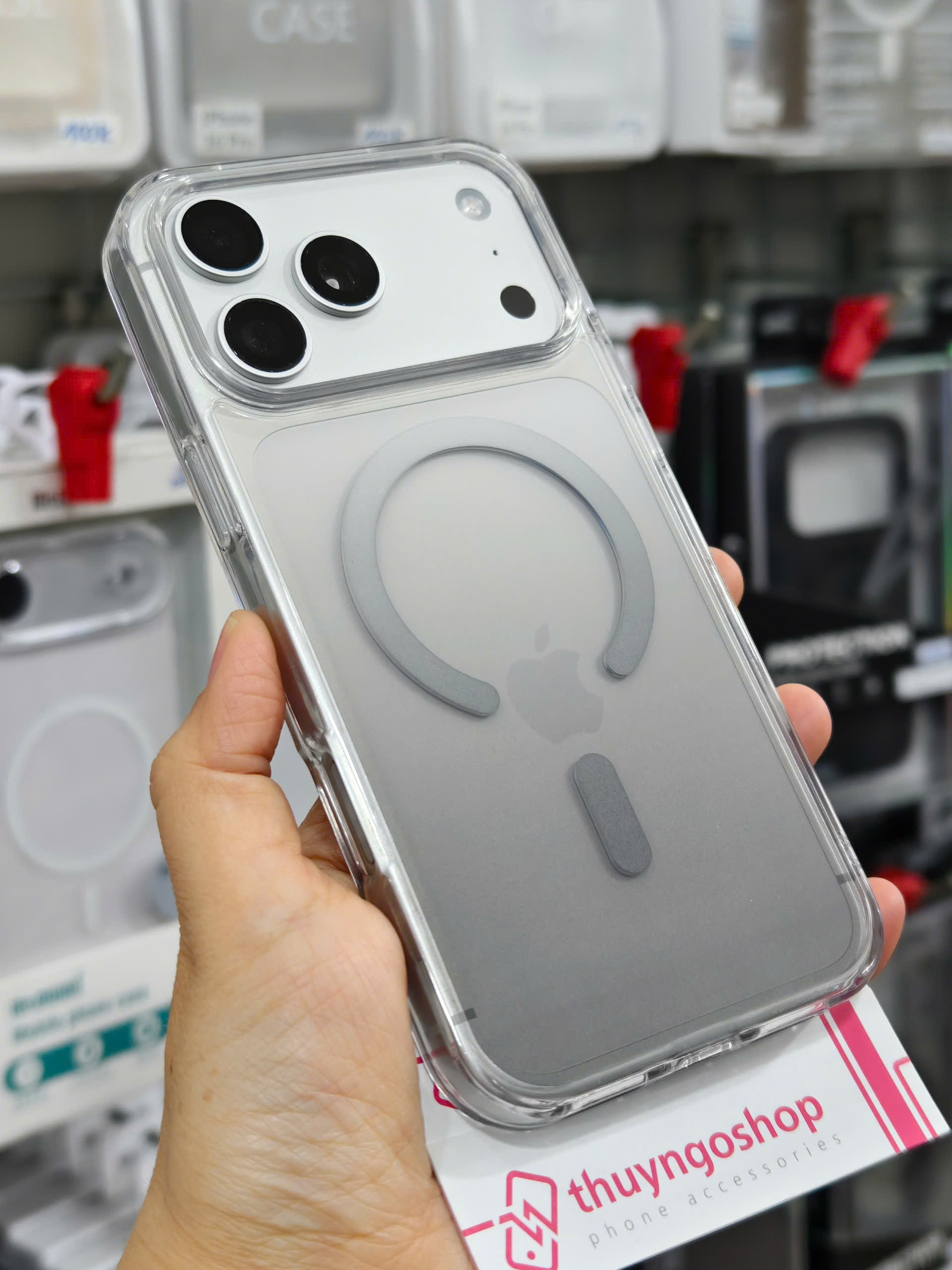 Ốp lưng loang màu xám khói iPhone 17 Pro