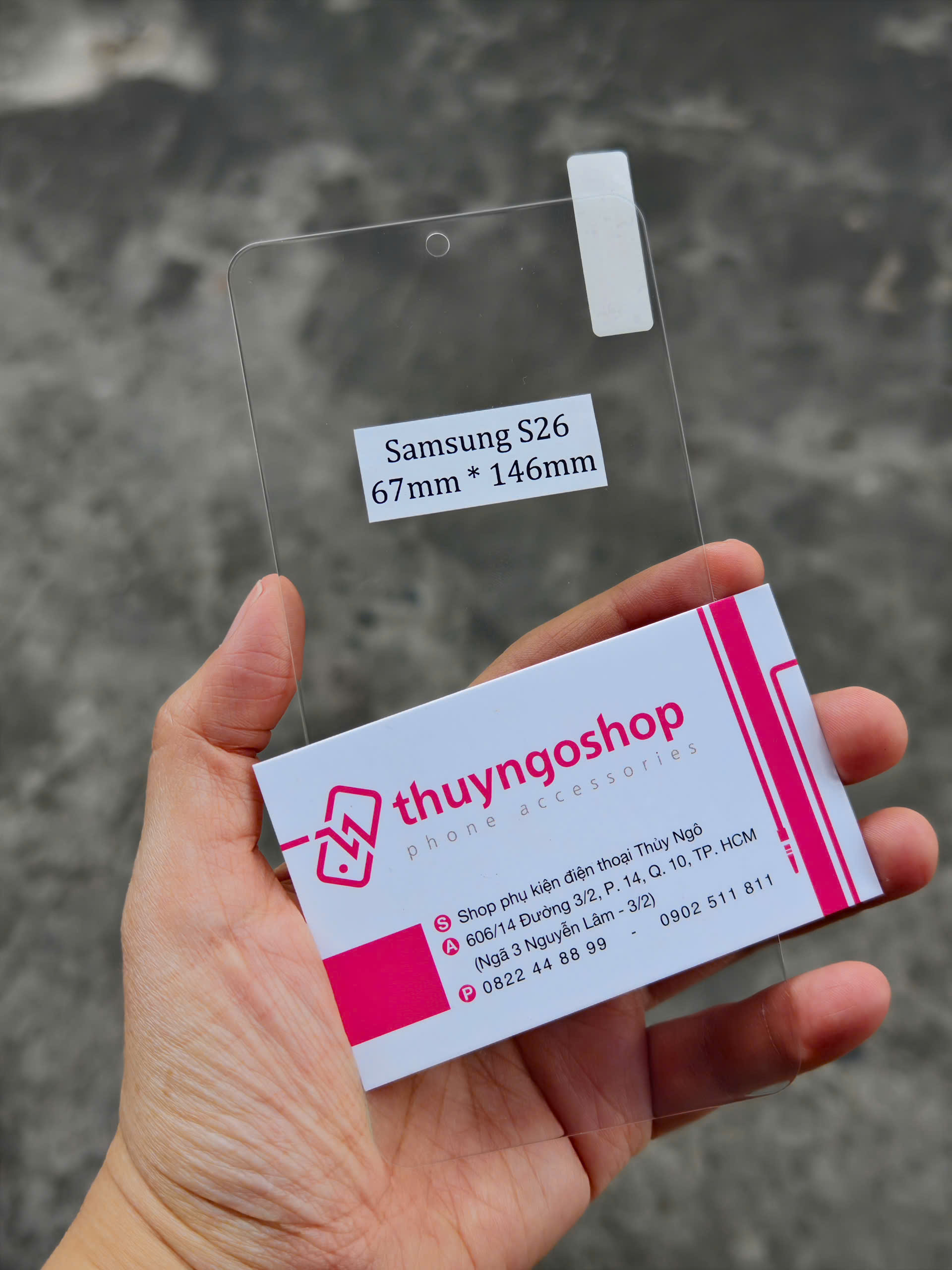 Kính cường lực trong suốt (không viền đen) Samsung S26