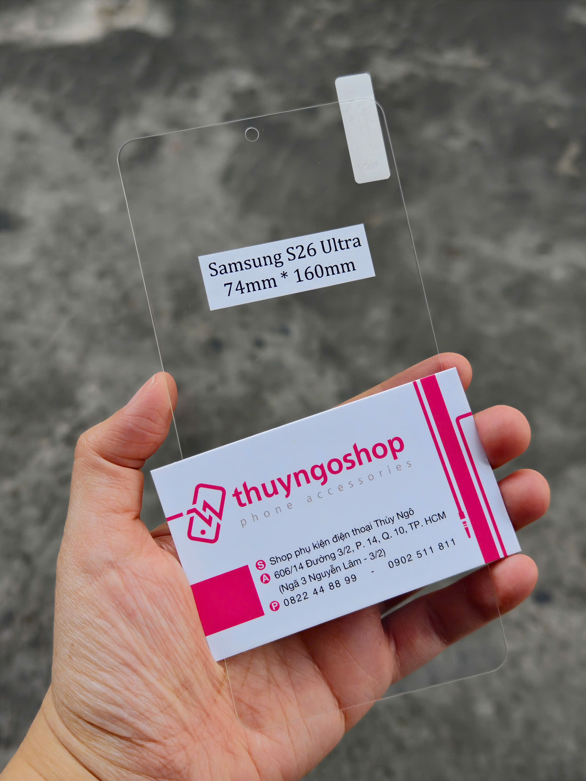 Kính cường lực trong suốt (không viền đen) Samsung S26 Ultra