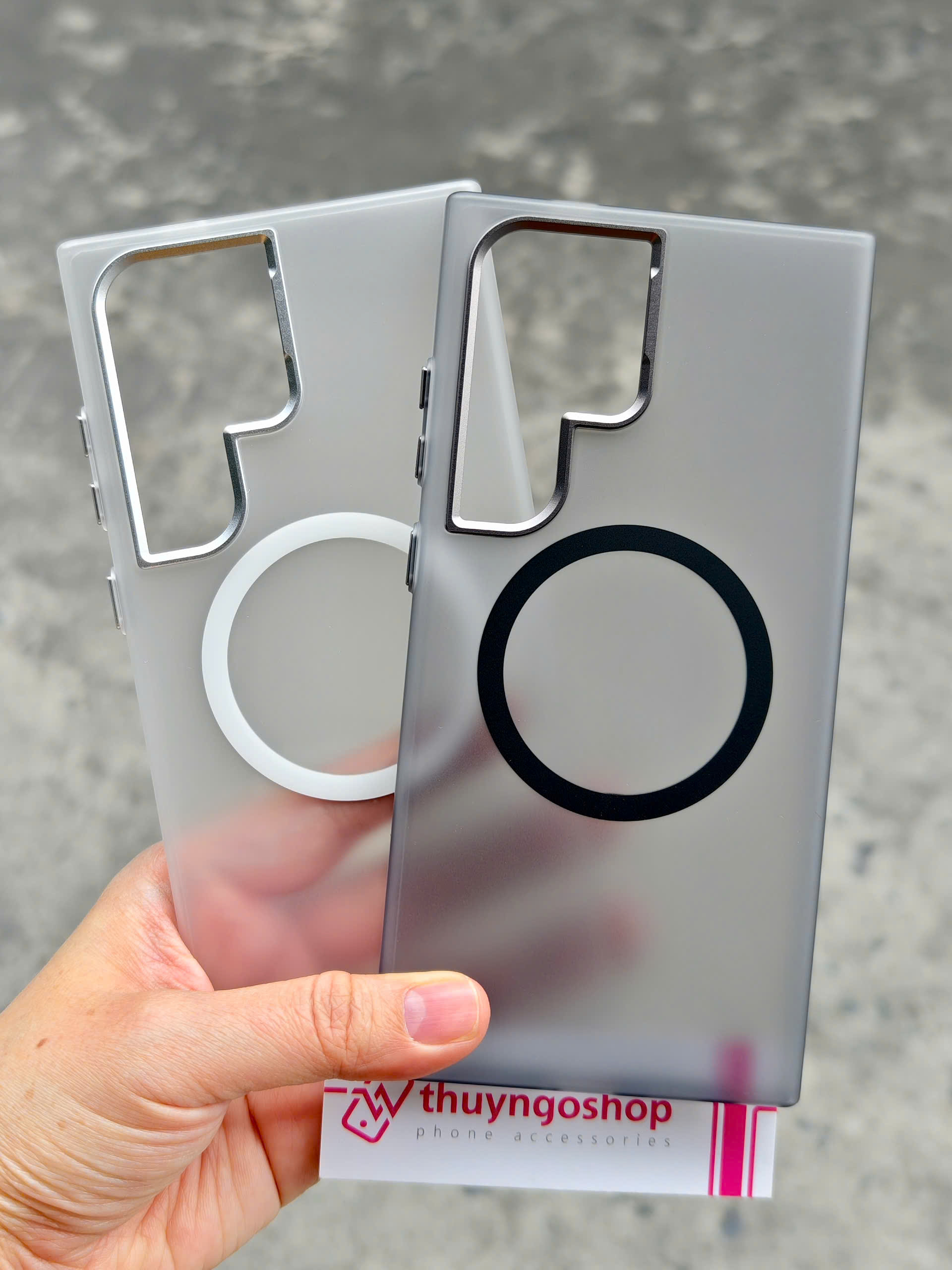 Ốp cứng mờ chống vân tay (loại mỏng) Samsung S24 Ultra