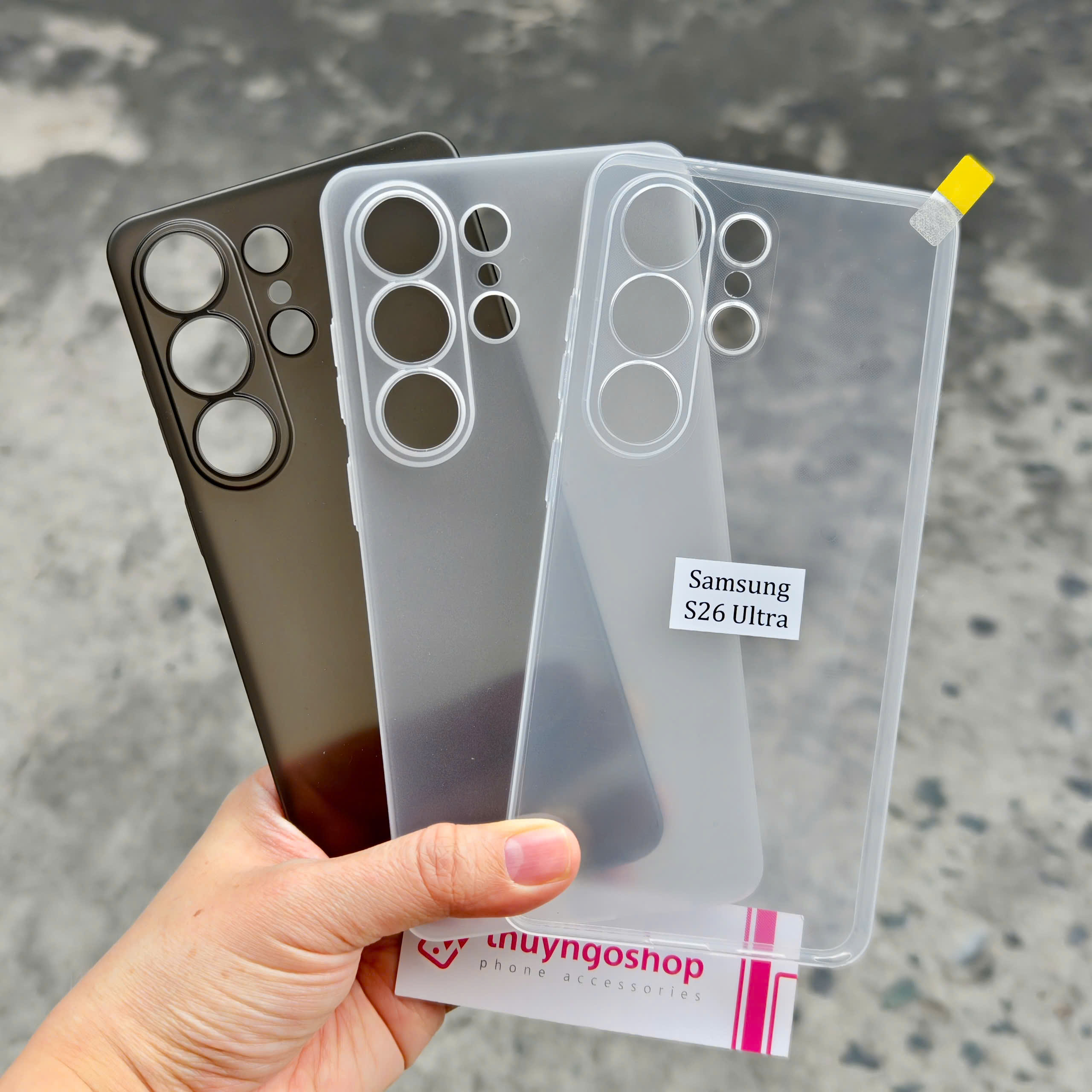 Ốp lưng nhám siêu mỏng full camera Samsung S26 Ultra