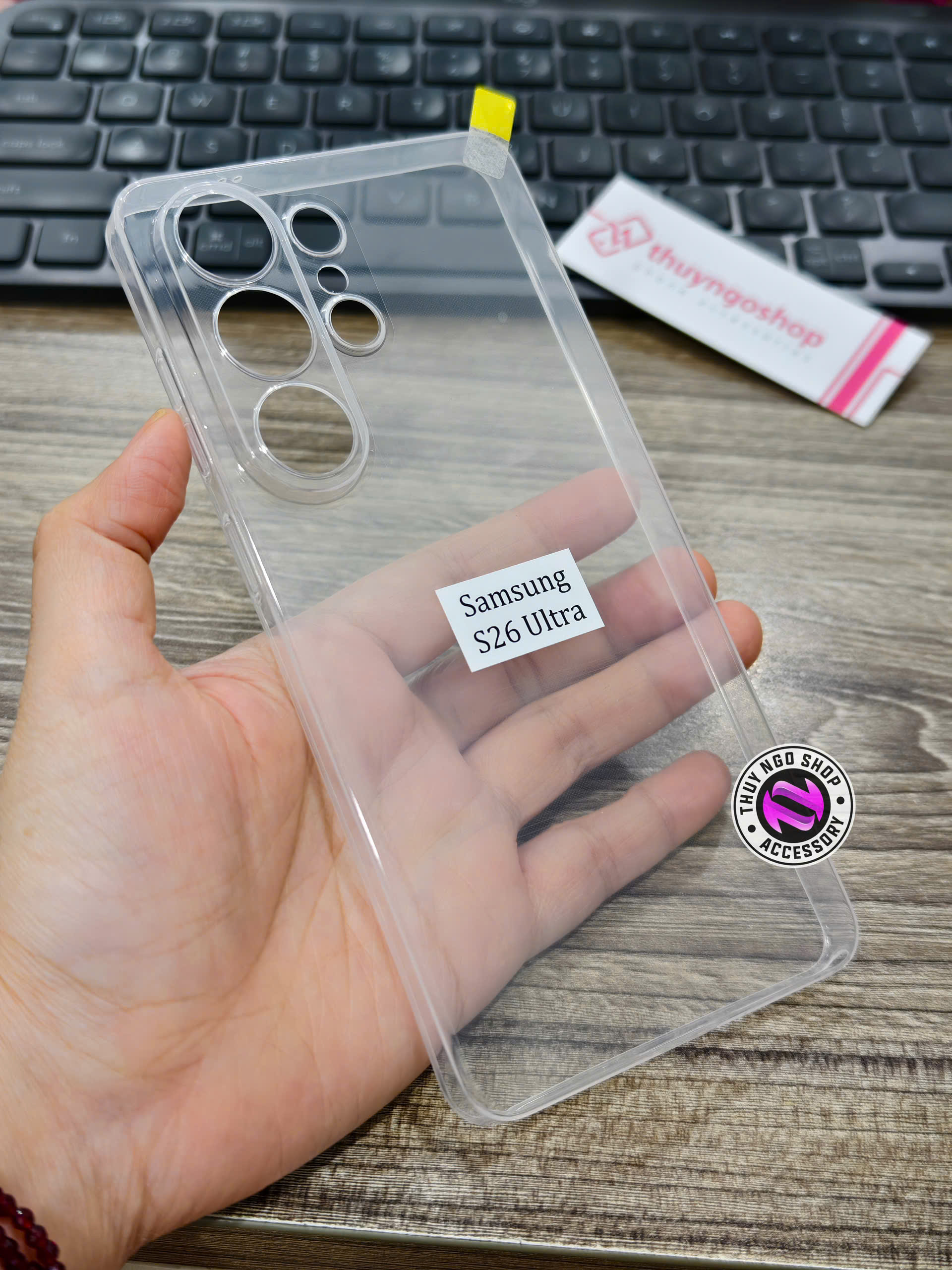 Ốp lưng trong suốt siêu mỏng Samsung S26 Ultra