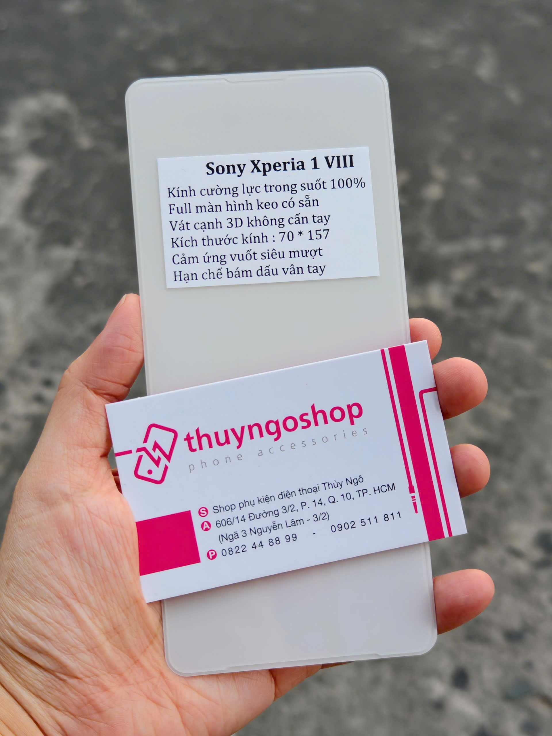 Kính cường lực full màn hình Sony Xperia 1 VII