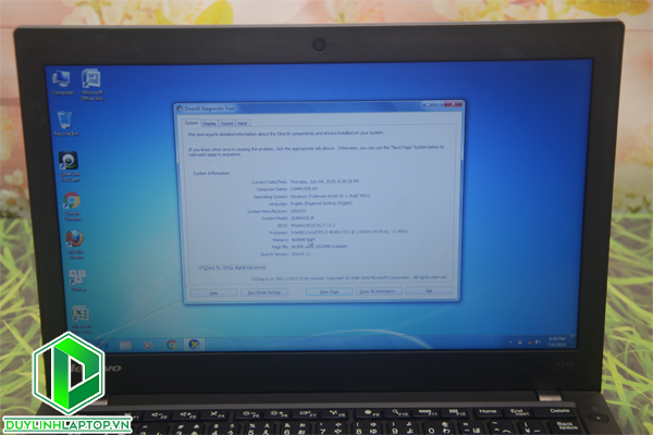 Lenovo Thinkpad X240 Core i3 4030/ HDD 500GB/ 12.5 inch