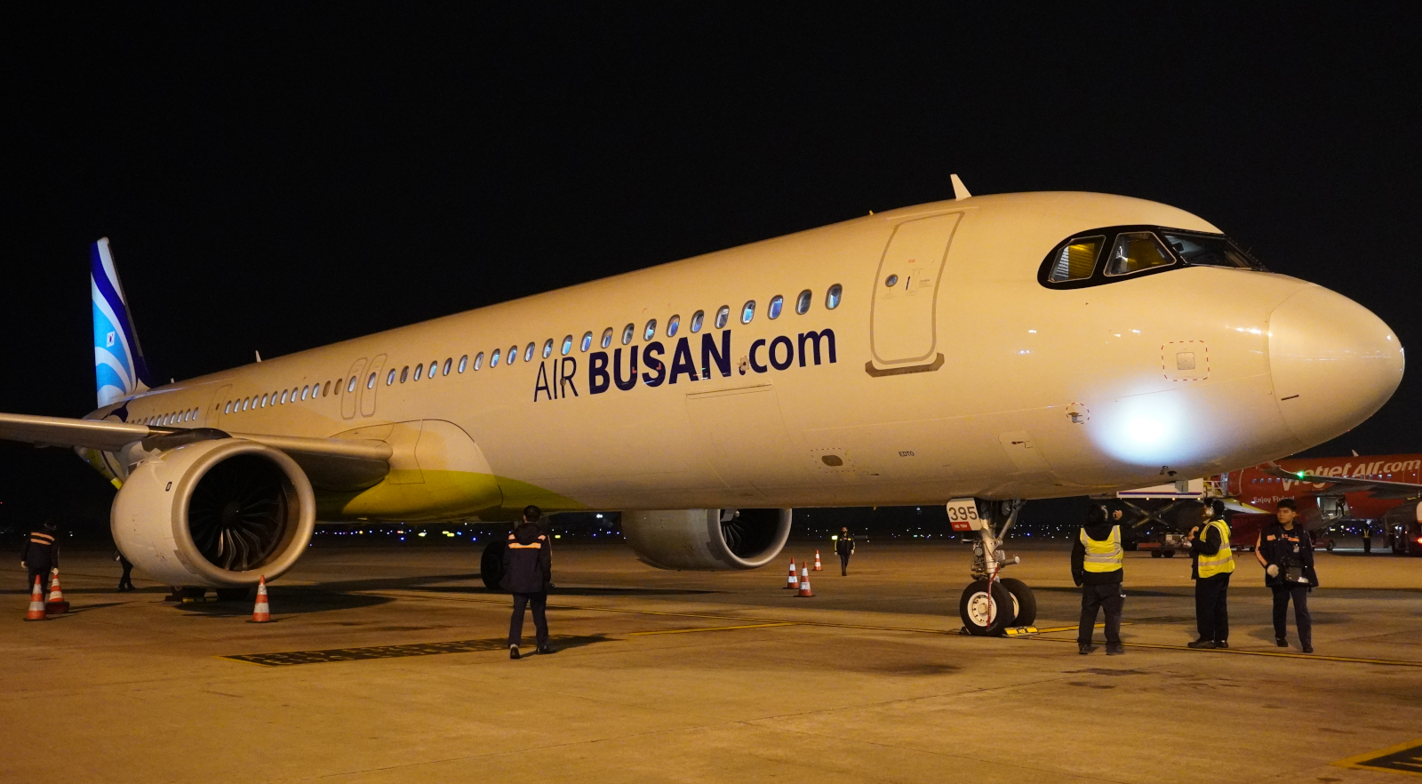 Chào mừng Air Busan khai thác chuyến bay đầu tiên đến Nội Bài, mở đầu hoạt động hàng không quốc tế đầu năm mới 2026