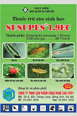 THUỐC TRỪ SÂU SINH HỌC SUSUPES 1,9EC