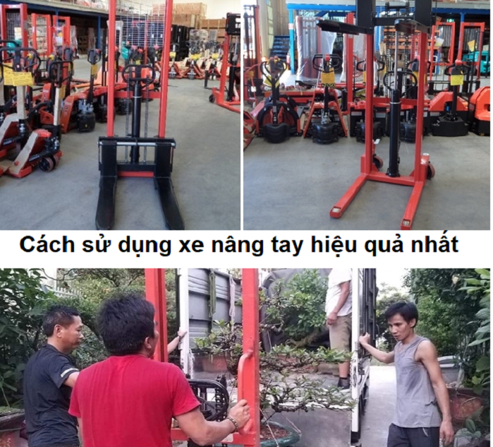 Cách sử dụng xe nâng tay chính xác an toàn, hiệu quả nhất