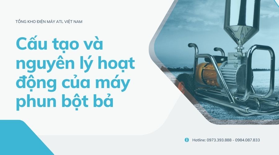 Cấu tạo và nguyên lý hoạt động của máy phun bột bả