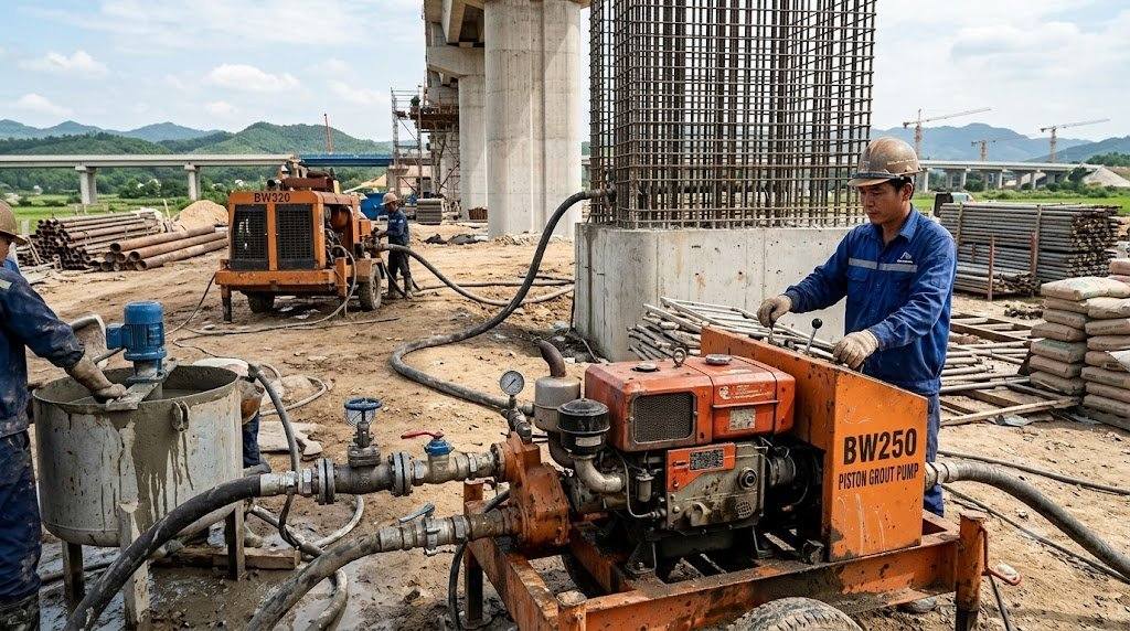 Giá Máy Bơm Vữa BW250, BW320: So Sánh Thông Số Và Mức Giá