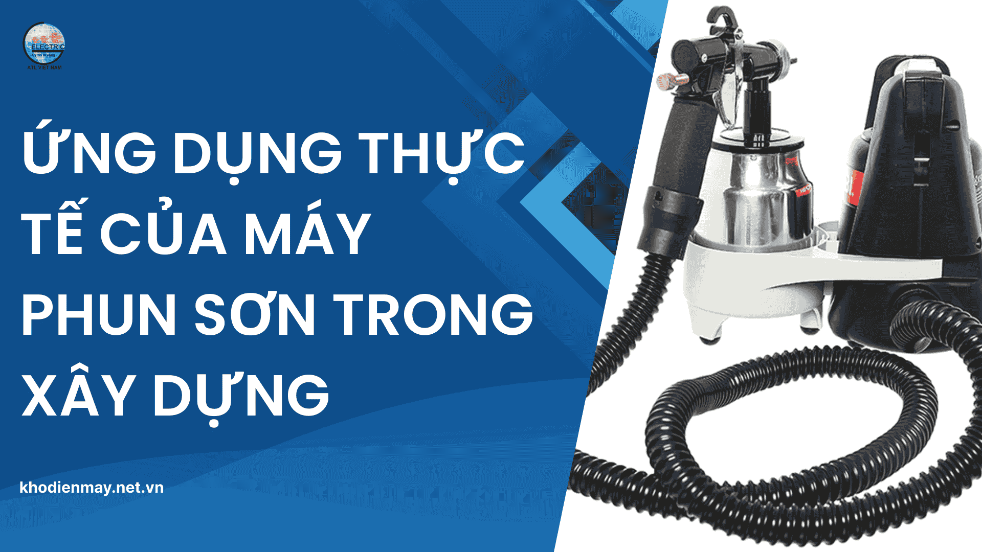 Ứng dụng thực tế của máy phun sơn trong xây dựng