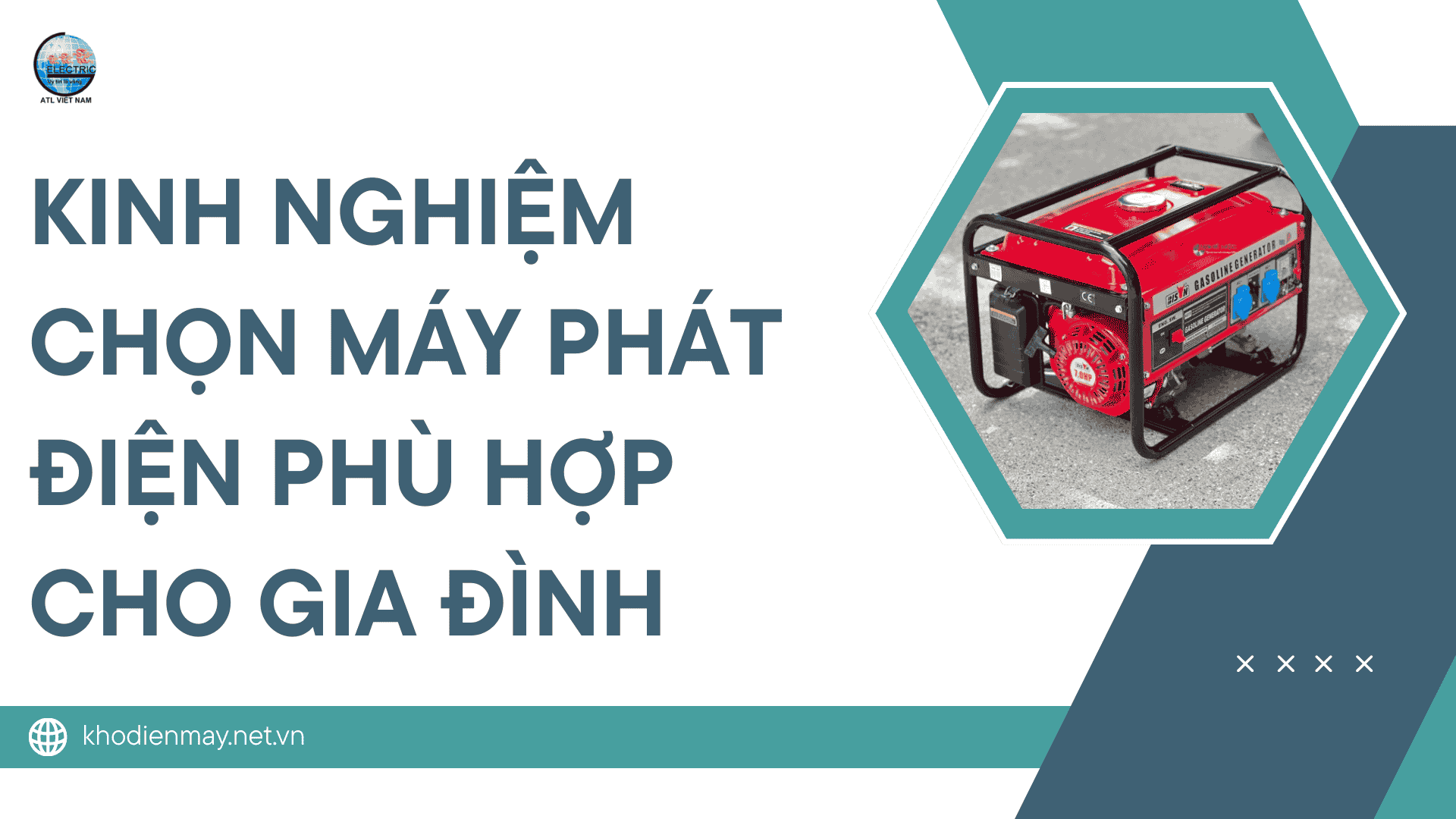 Kinh nghiệm chọn máy phát điện phù hợp cho gia đình