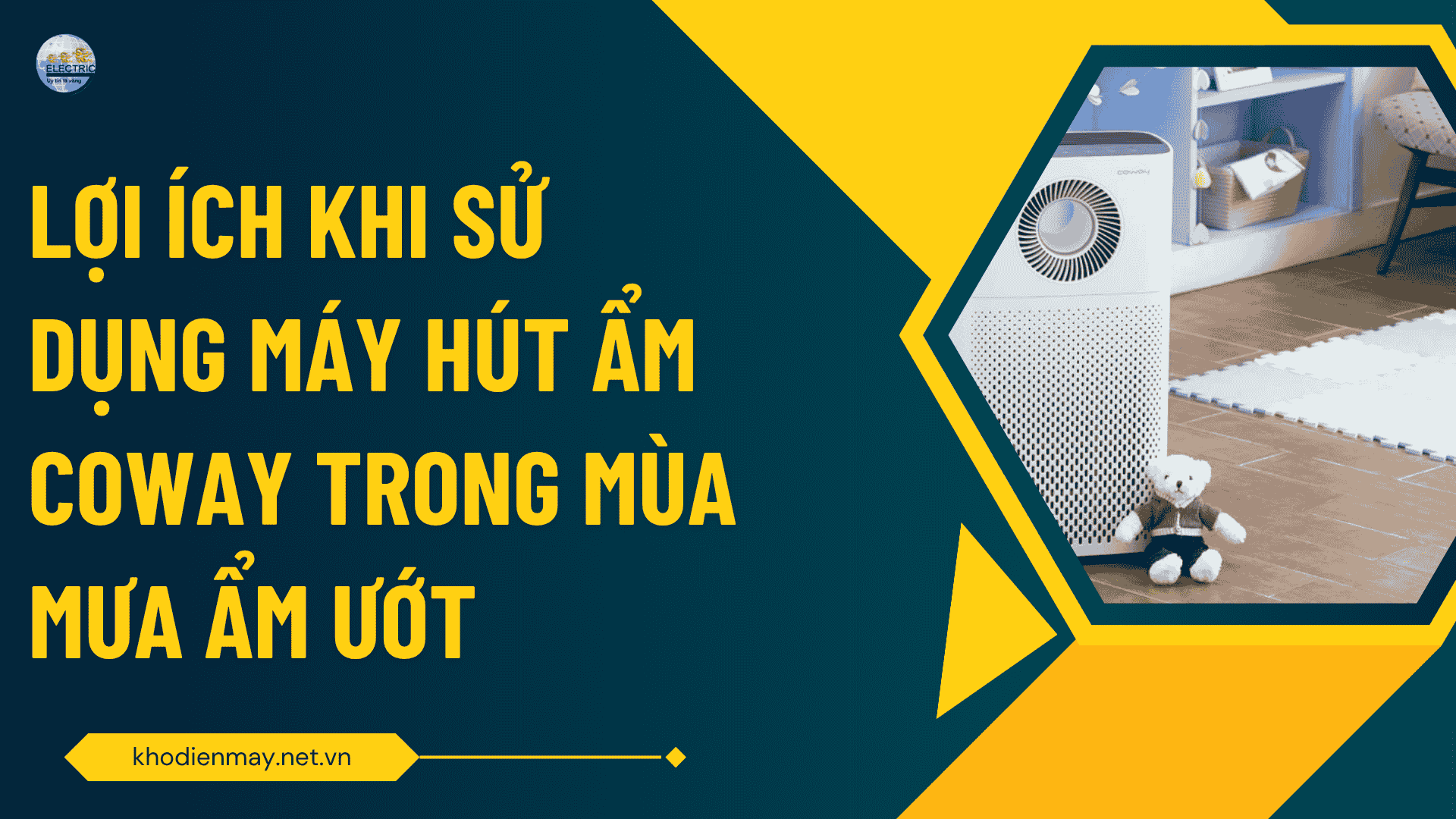 Lợi ích khi sử dụng máy hút ẩm Coway trong mùa mưa ẩm ướt