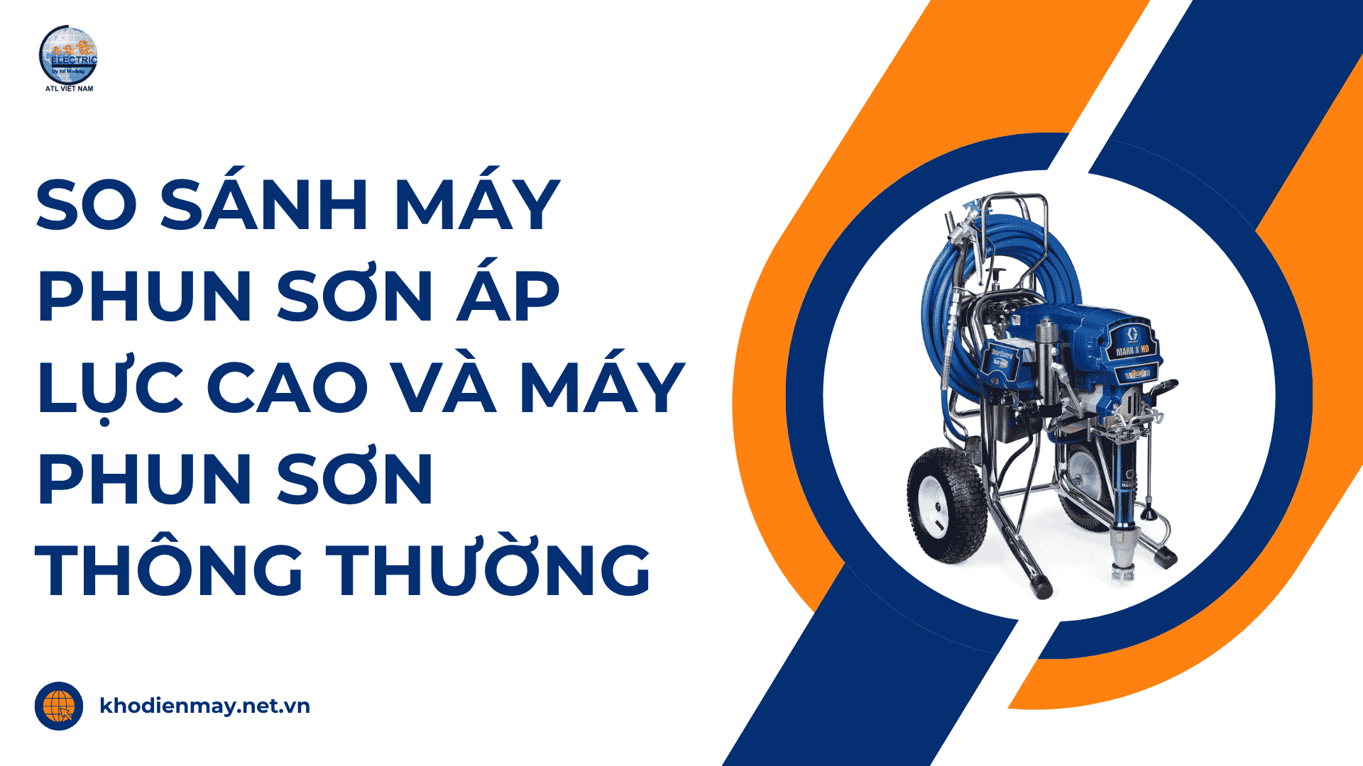 So sánh máy phun sơn áp lực cao và máy phun sơn thông thường