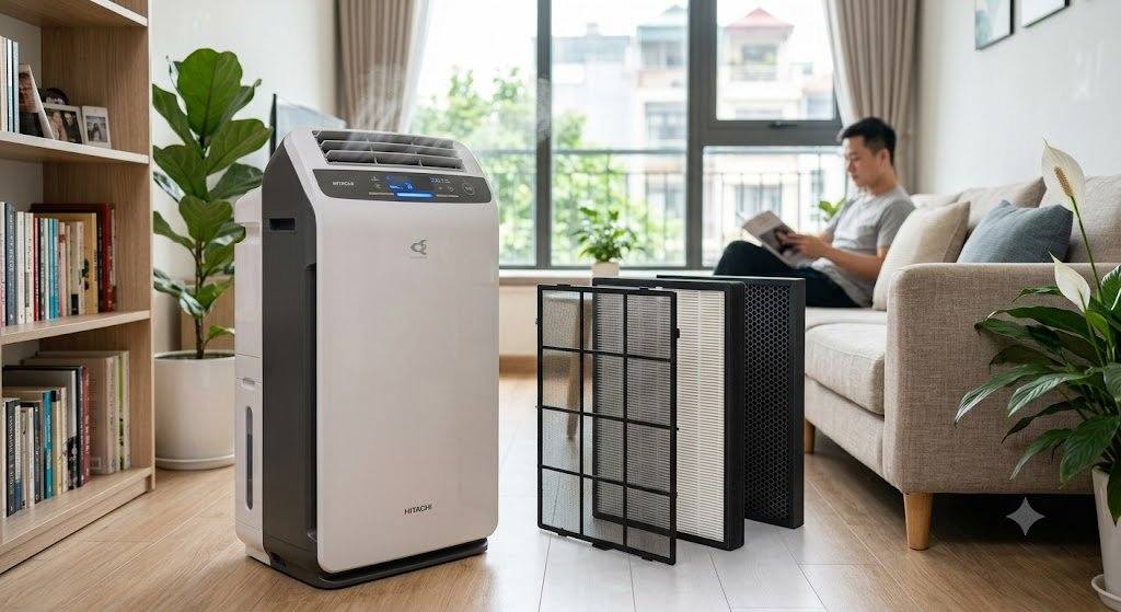 Máy Lọc Không Khí Hitachi Chính Hãng – Công Nghệ Lọc & Tạo Ẩm