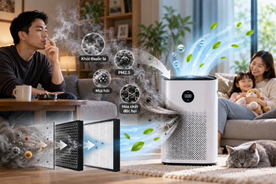Máy Lọc Không Khí Có Khử Được Mùi Thuốc Lá Không?