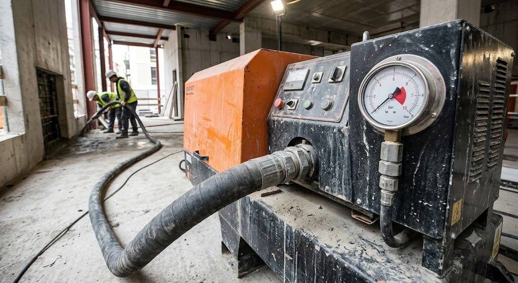 áp suất máy bơm vữa là gì