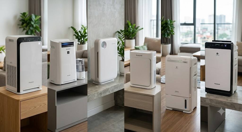 Các thương hiệu máy lọc không khí chính hãng phổ biến
