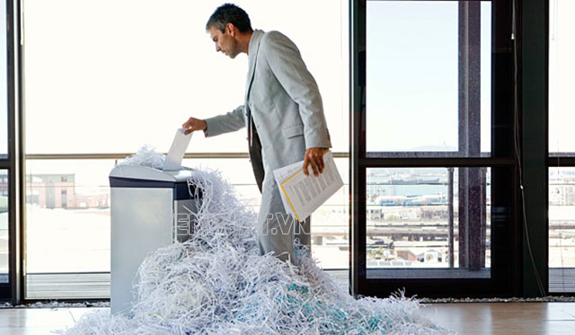 Cách sử dụng máy hủy tài liệu
