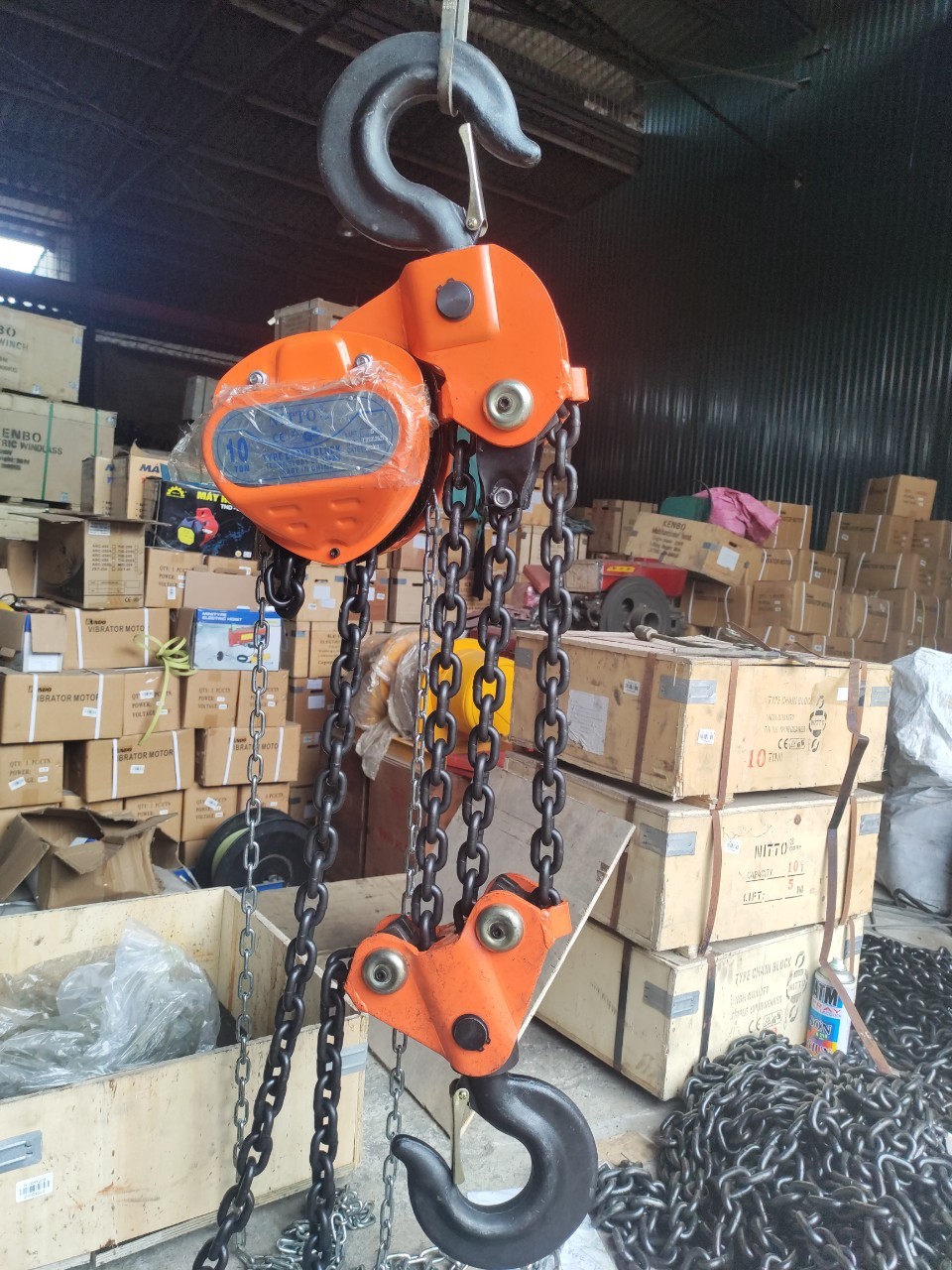 Cách tính tải trọng an toàn khi vận hành pa lăng