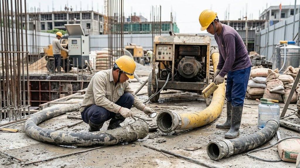 Khi nào cần gọi kỹ thuật sửa máy bơm vữa?
