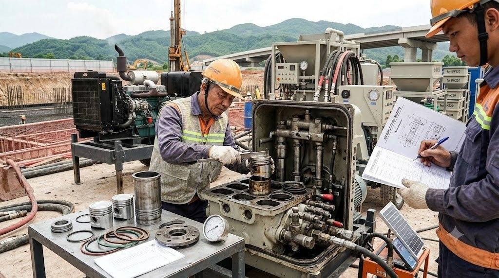 Kinh nghiệm mua máy bơm vữa BW250, BW320