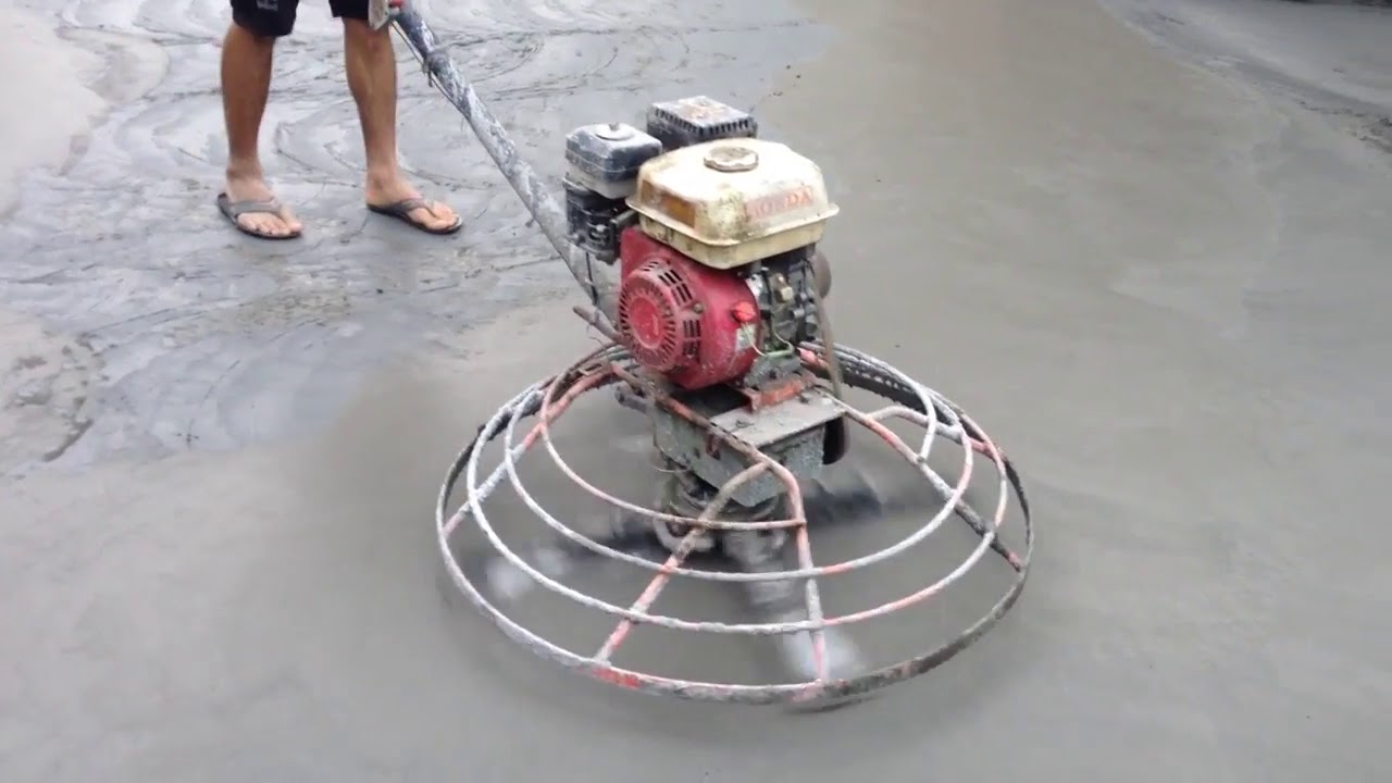 Lựa chọn máy xoa nền theo điều kiện thi công thực tế