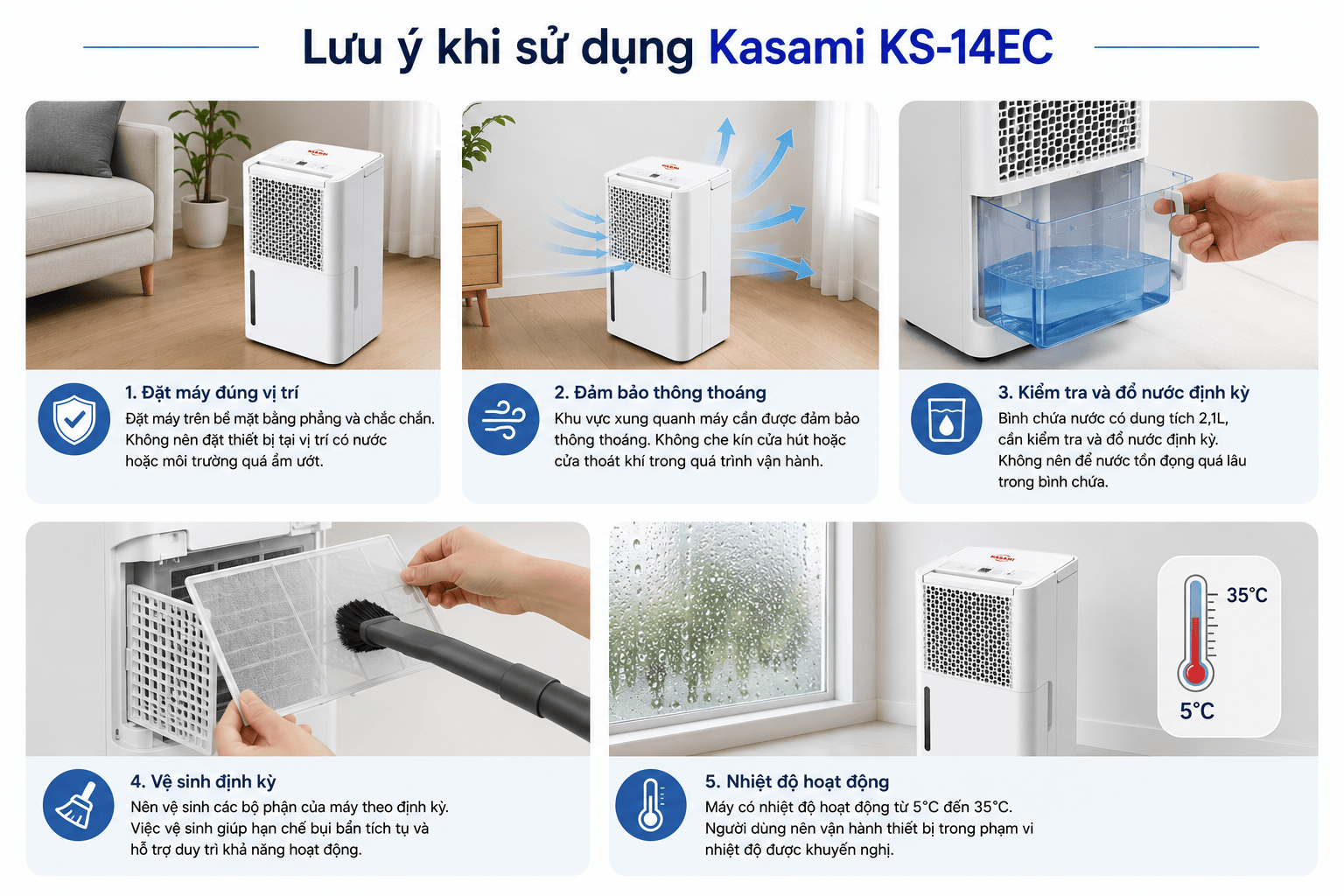 Lưu ý khi sử dụng Kasami KS-14EC