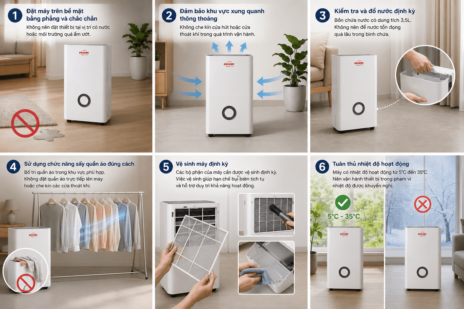 Lưu ý khi sử dụng Kasami KS-25EC