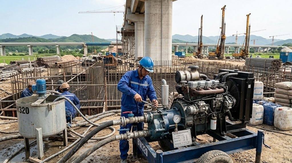 Máy bơm vữa BW320 là gì?