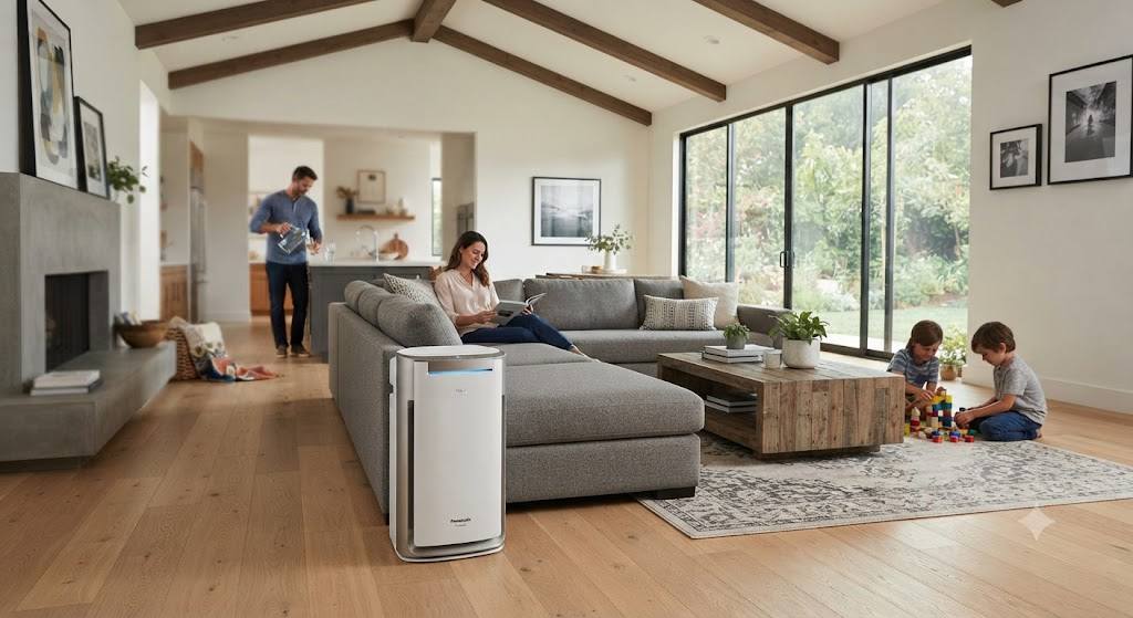 Máy lọc không khí Panasonic nào phù hợp phòng khách