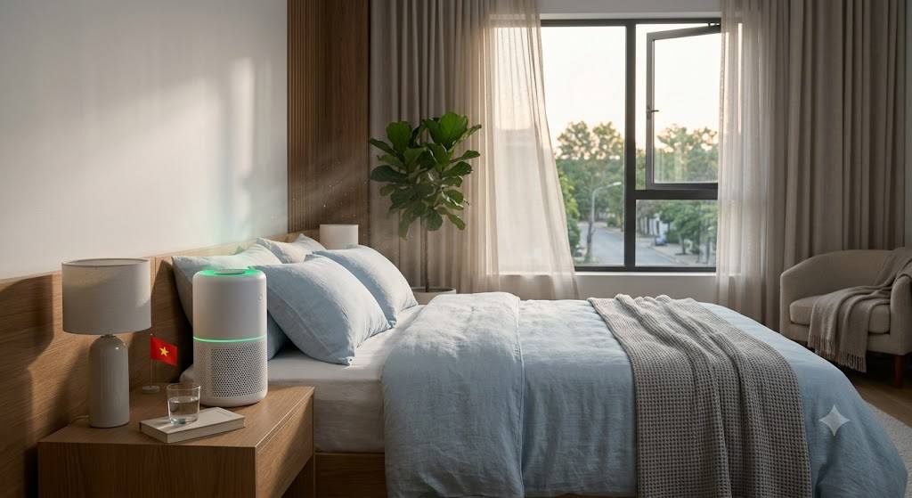 Độ ồn bao nhiêu phù hợp với máy lọc không khí phòng ngủ