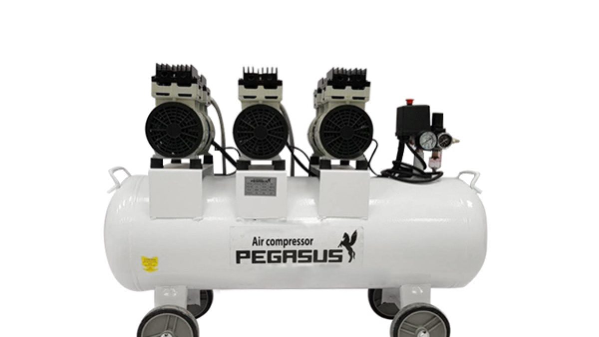 Máy nén khí không dầu Pegasus TM-OF1100*3-180L-4,5HP