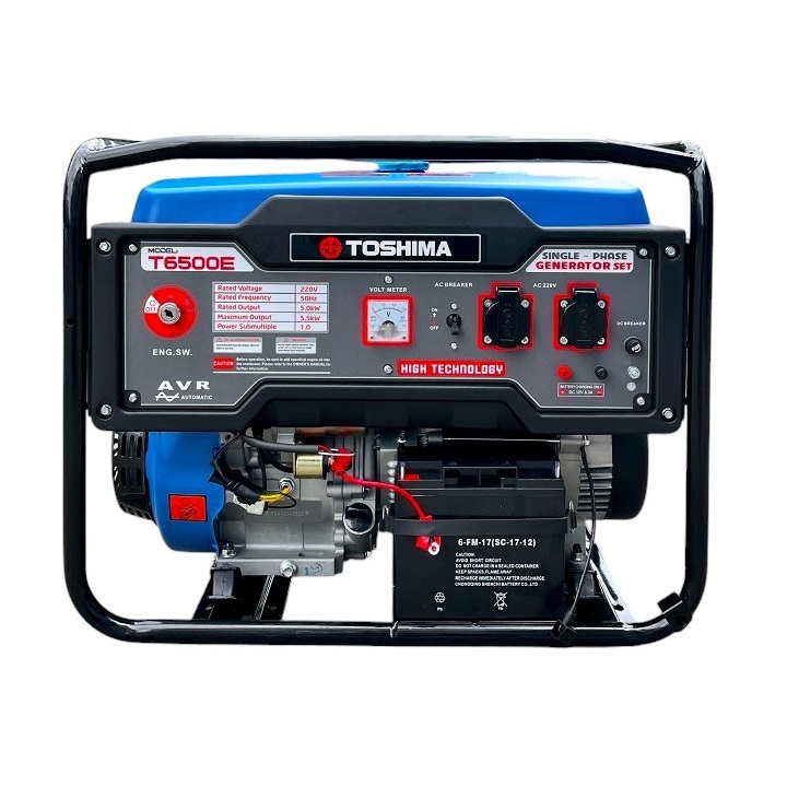 Máy Phát Điện Chạy Xăng 5Kw Toshima T65E