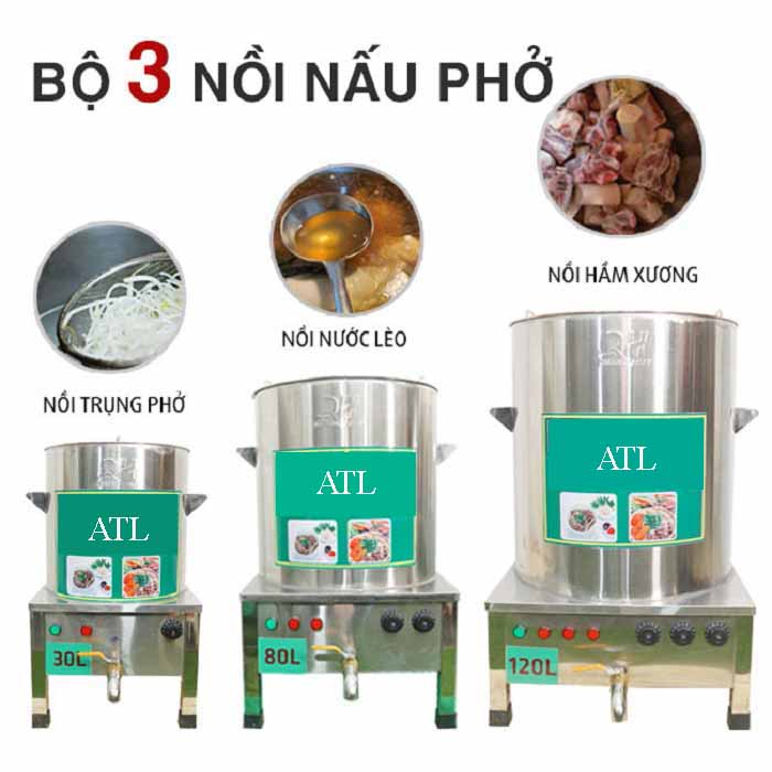 Các loại nồi nấu phở phổ biến