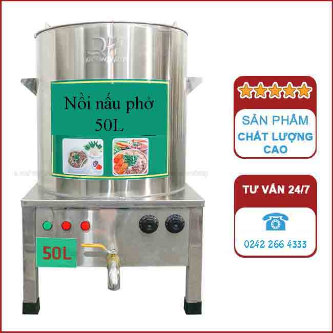 Nồi nấu phở điện 50L sản xuất