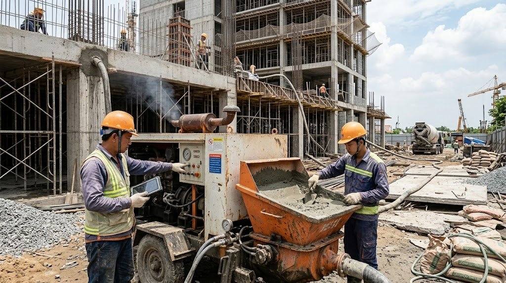 Quy trình 7 bước chọn mua máy bơm vữa
