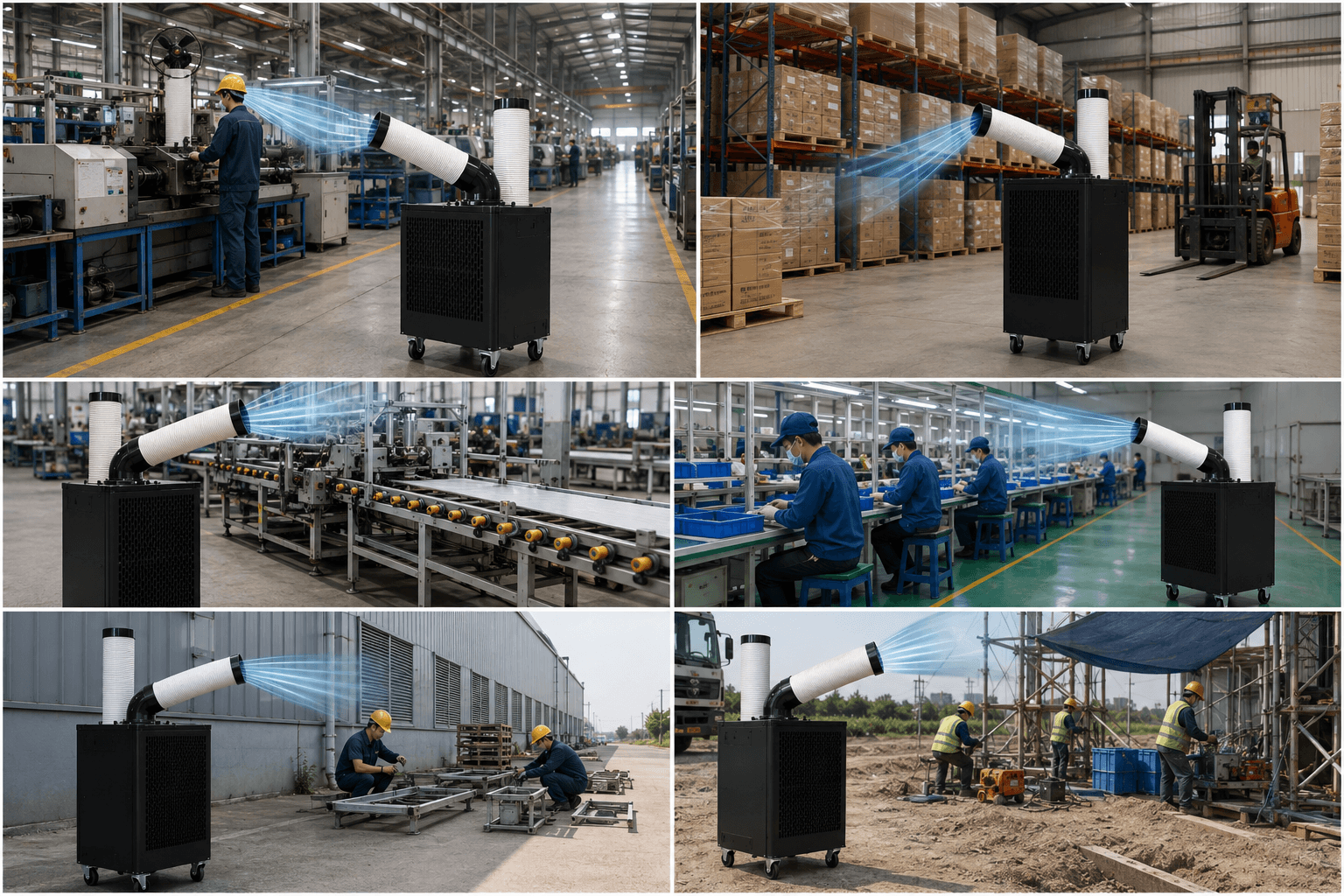 Ứng dụng của máy lạnh di động công nghiệp KASAMI KPAC27