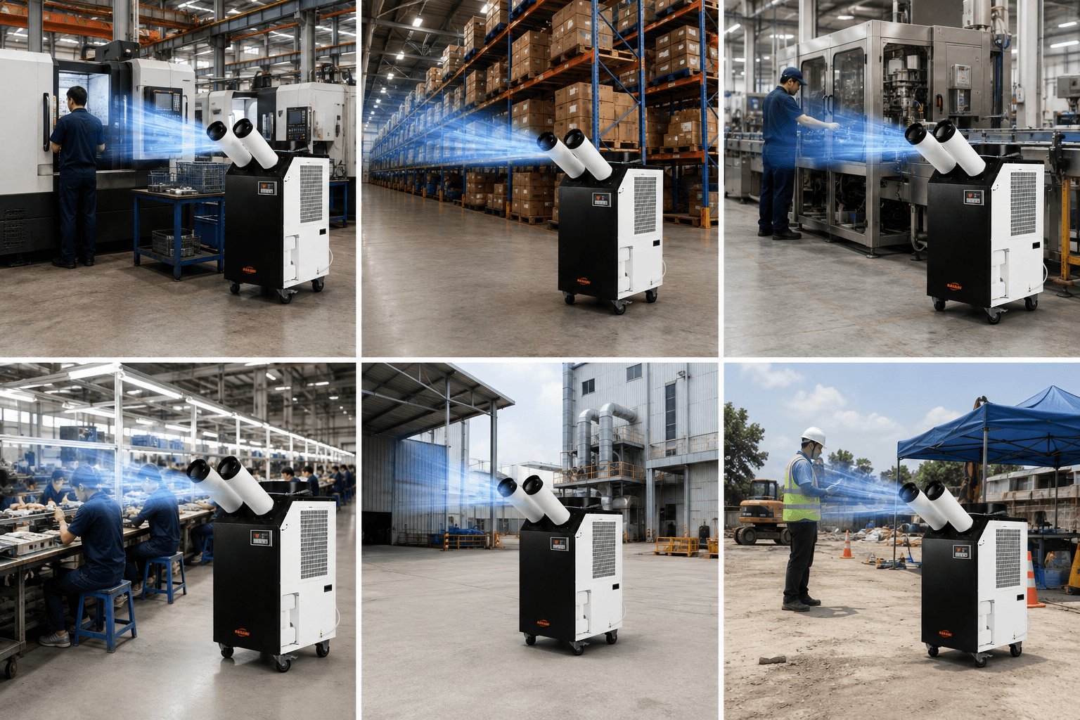 Ứng dụng của máy lạnh di động công nghiệp KASAMI KPAC55
