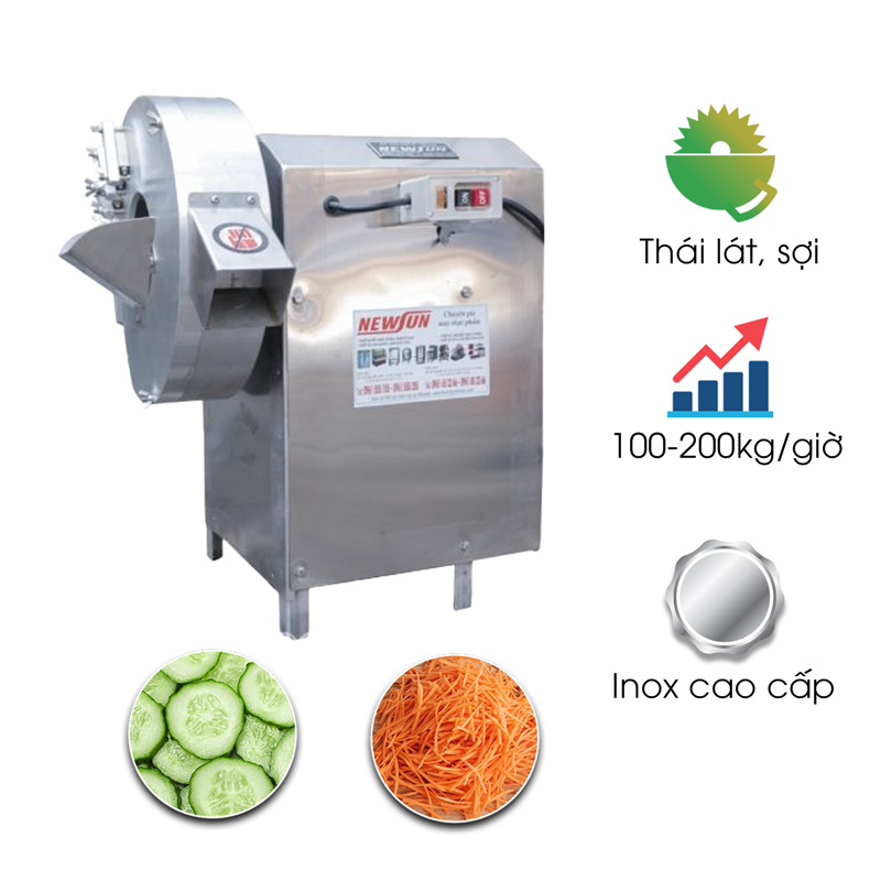 Máy thái lát sợi măng tươi