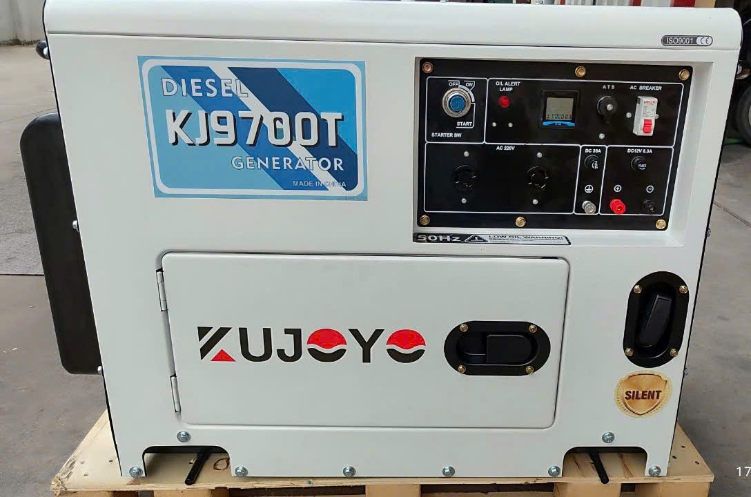 Máy Phát Điện 7Kw Chạy Dầu Kujoyo KJ9700T Chống Ồn