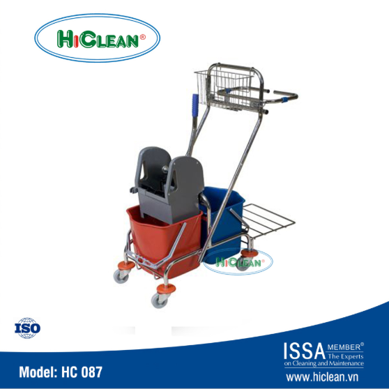 Xe ép nước lau nhà 2 xô HiClean HC 087