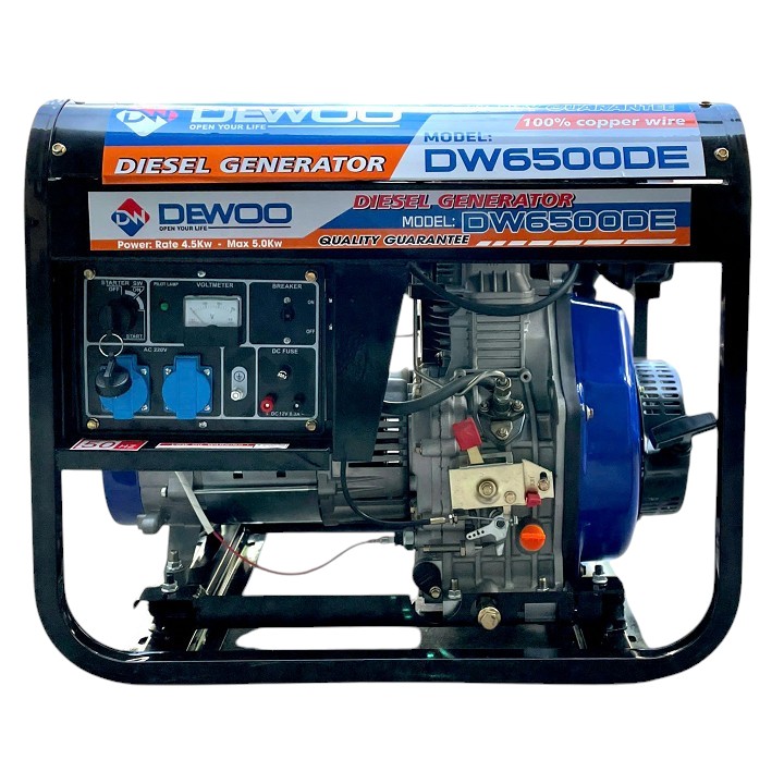 Máy Phát Điện 5Kw Chạy Dầu Dewoo DW6500DE