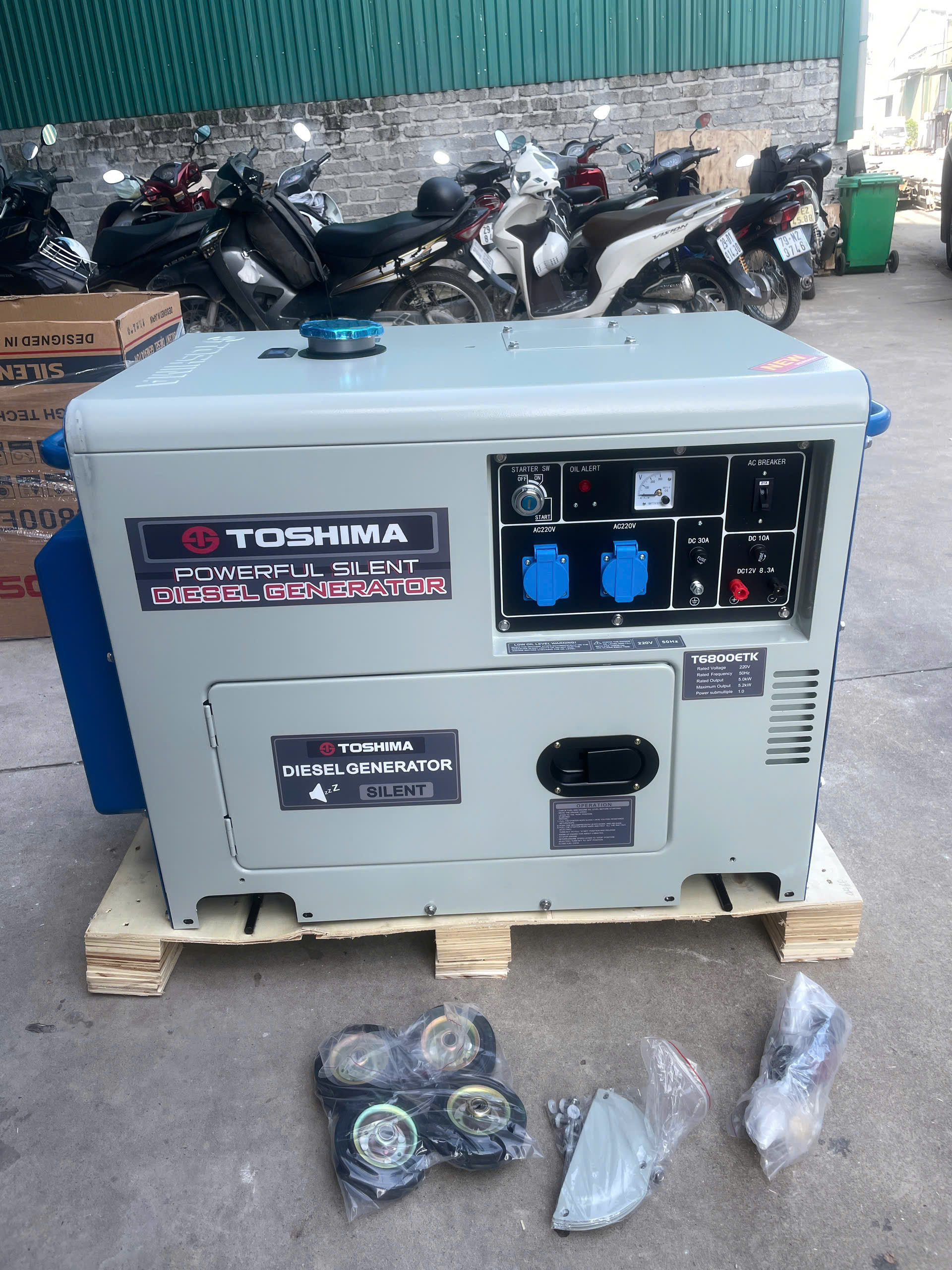 Máy phát điện chạy dầu 5Kw Toshima T68E