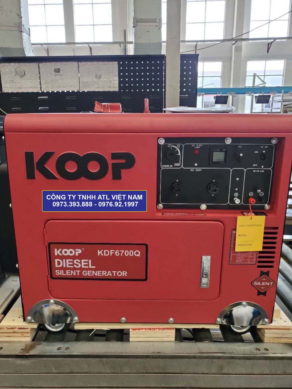 Máy phát điện diesel KOOP KDF6700Q